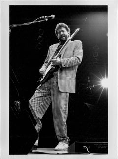 Eric Clapton Rocking Out on Stage Vintage Original Photograph