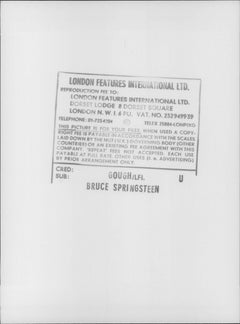 Bruce Springsteen Walking Candid Vintage Original Photograph