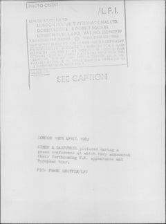 Simon and Garfunkel in Rooftops Vintage Original Photograh