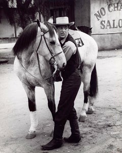 Dean Martin with Horse Fine Art Print