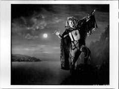 Ozzy Osbourne Moonlit Dramatic Portrait Vintage Original Photograph