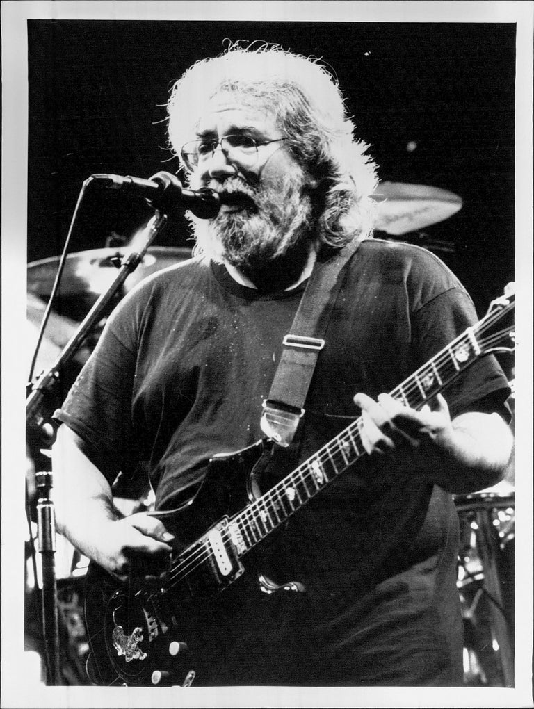 Unknown - Jerry Garcia Singing into Mic Vintage Original Photograph For ...