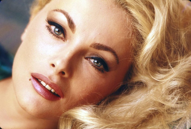 Unknown Virna Lisi Closeup Glamour Portrait Fine Art Print For Sale 