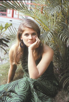 Young Candice Bergen in Palm Trees Fine Art Print