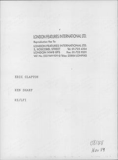 Eric Clapton Classical Portrait Vintage Original Photograph