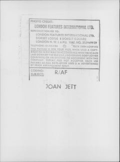Joan Jett Hands Up Vintage Original Photograph
