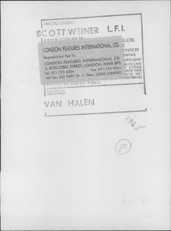 Van Halen on Tile Vintage Original Photograph