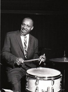 Vintage Lionel Hampton, Jazz Legend on Drums Fine Art Print