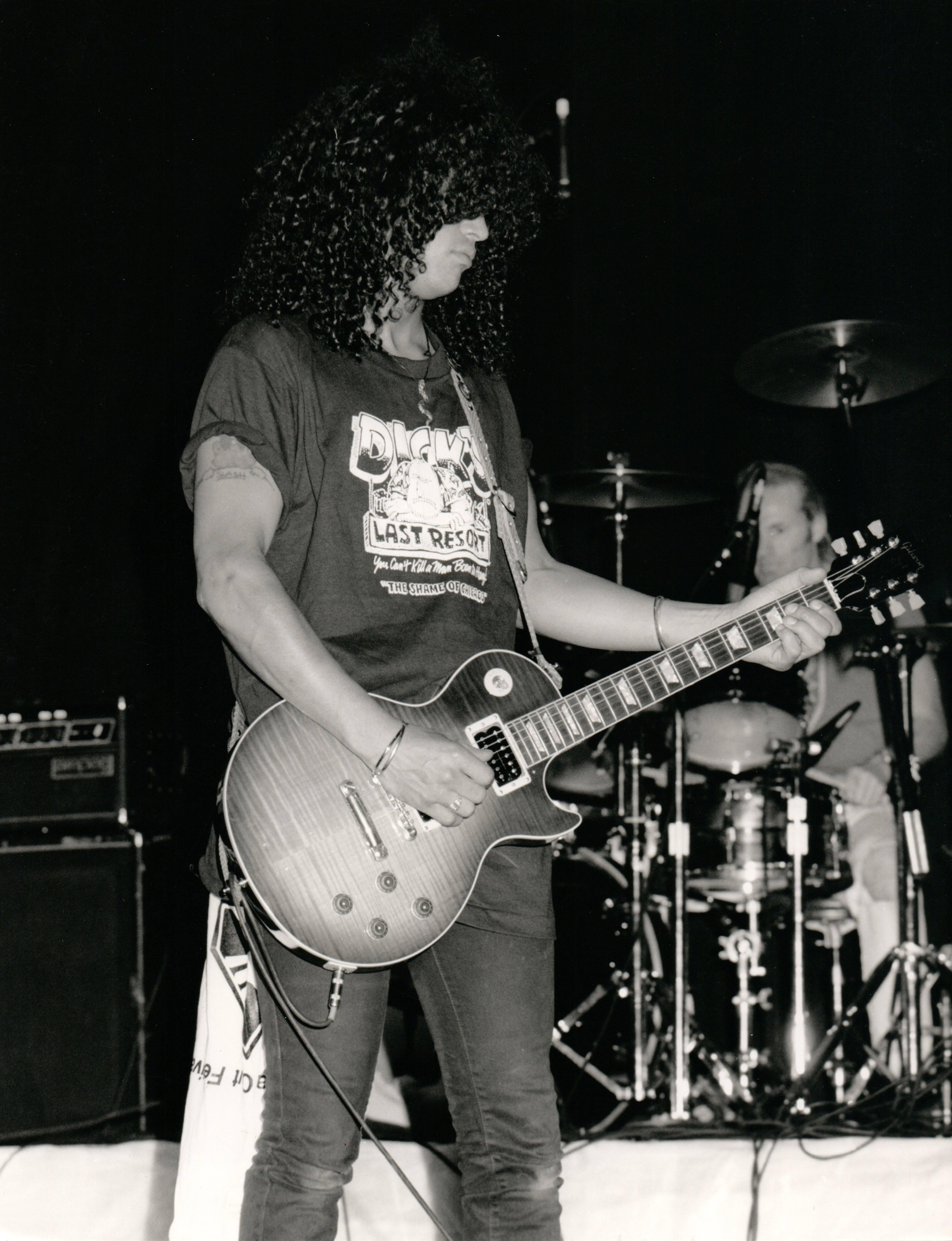 Greg De Guire Portrait Photograph - Guns N' Roses Performing at Benefit Vintage Original Photograph