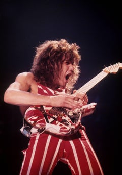 Vintage Eddie Van Halen Rocking Out Fine Art Print