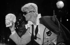 David Bowie on Stage with Skull Fine Art Print