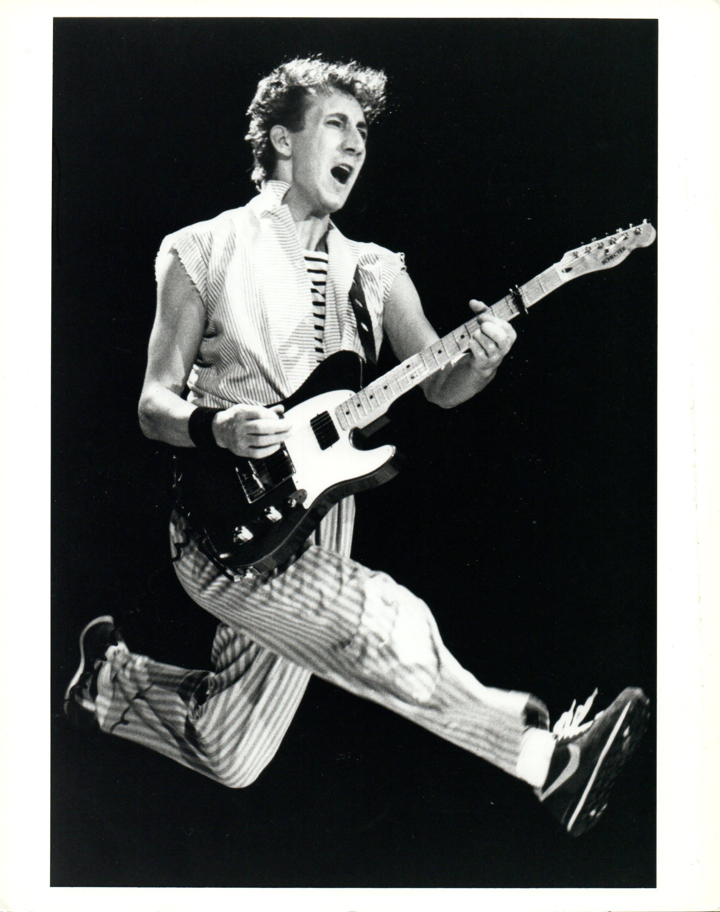 Jorie Gracen Portrait Photograph - Pete Townshend in Mid-Jump Vintage Original Photograph