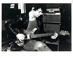 Lou Reed Playing Guitar Vintage Original Photograph