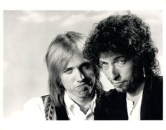 Bob Dylan and Tom Petty Up Close Vintage Original Photograph