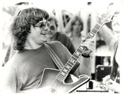 Steve Miller Smiling With Guitar Vintage Original Photograph