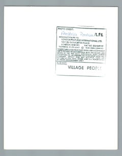 The Village People Closeup in Costume Vintage Original Photograph