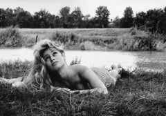 Brigitte Bardot Gazing in the Grass Fine Art Print