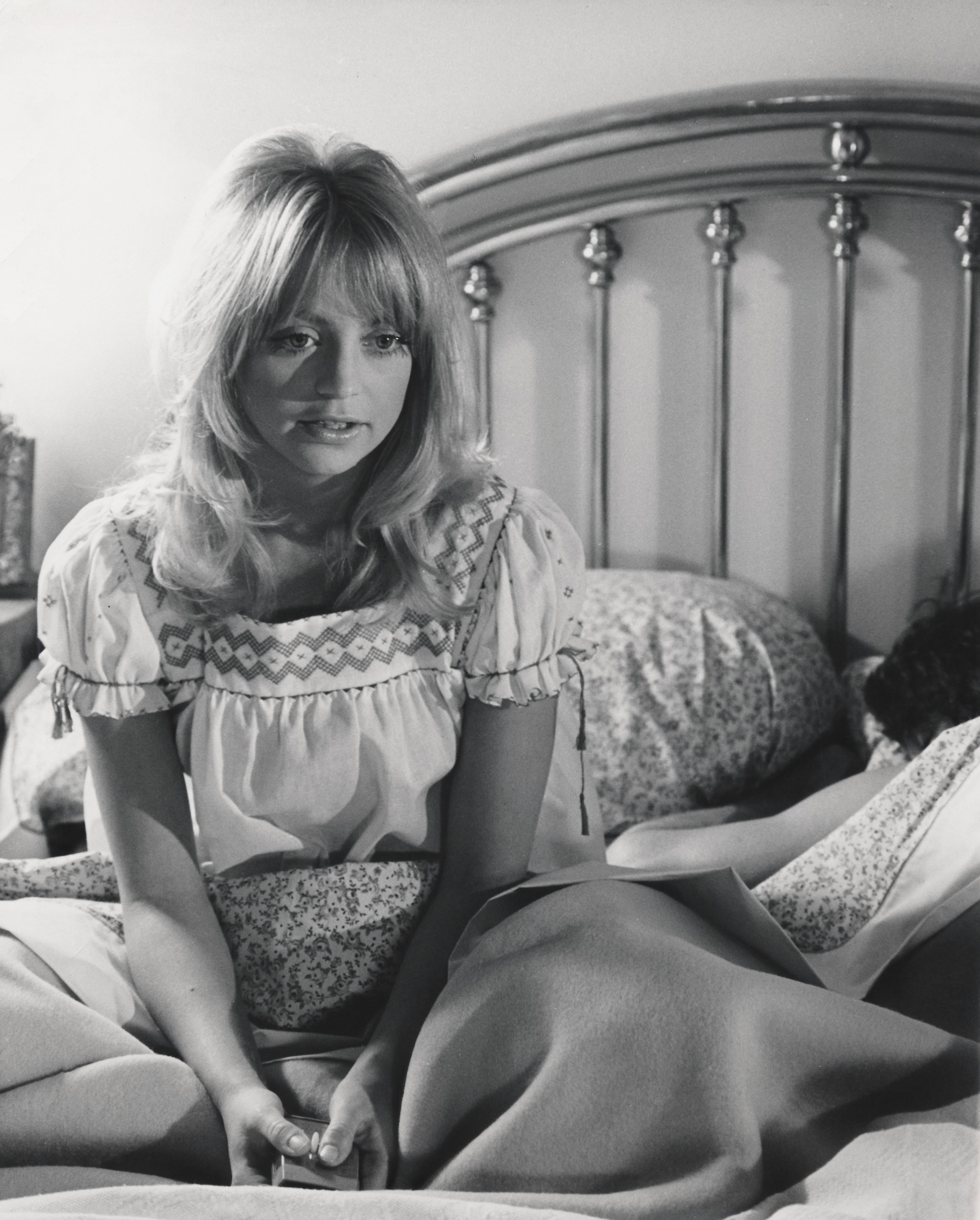 Unknown Portrait Photograph - Candid Goldie Hawn in Bed Fine Art Print