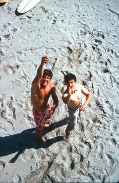 Vintage Bruce Lee on the Beach Fine Art Print