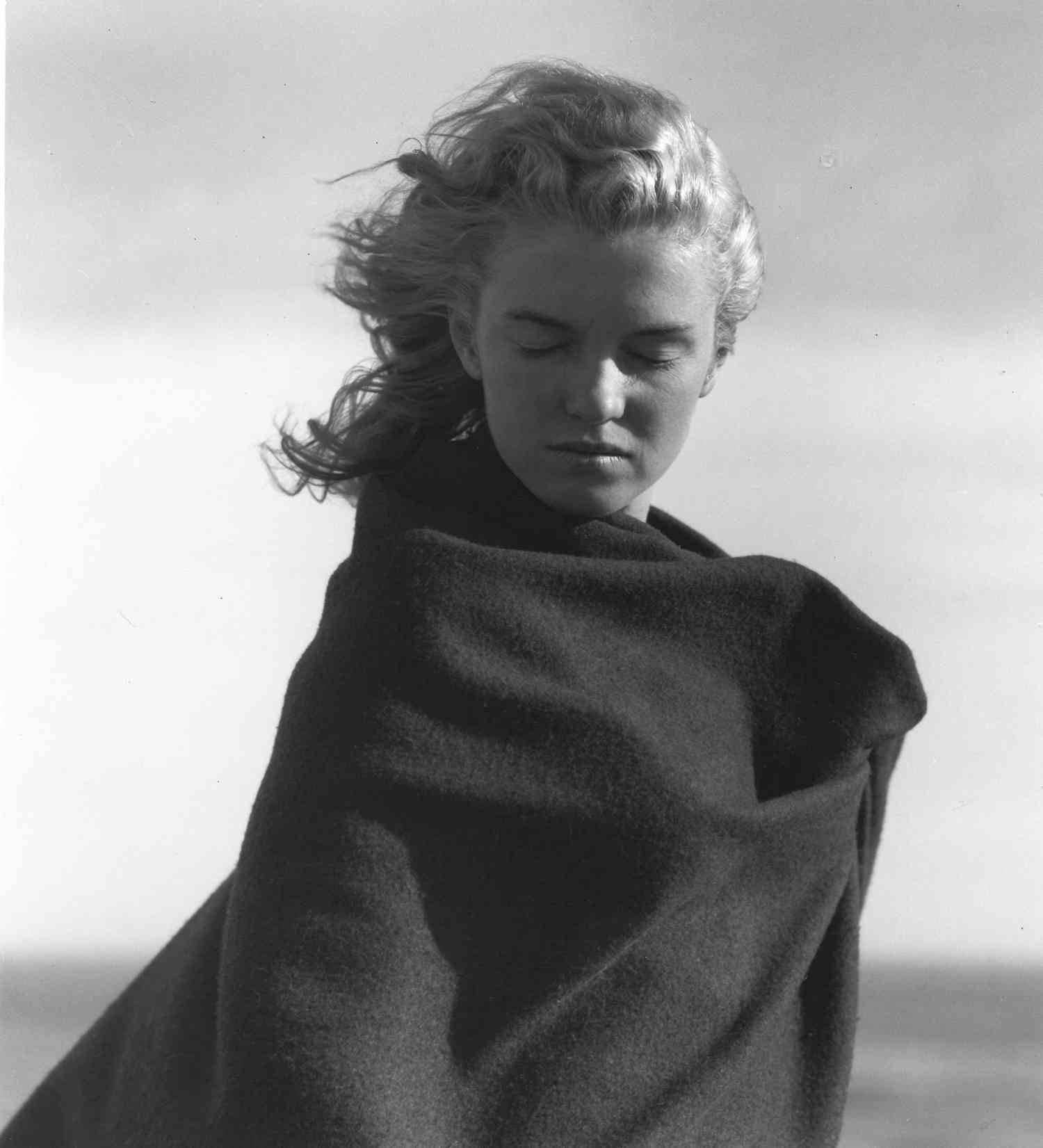 Andre de Dienes Black and White Photograph - Marilyn Monroe Introspection