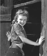 Norma Jeane On The Ranch Oversized Vintage Print