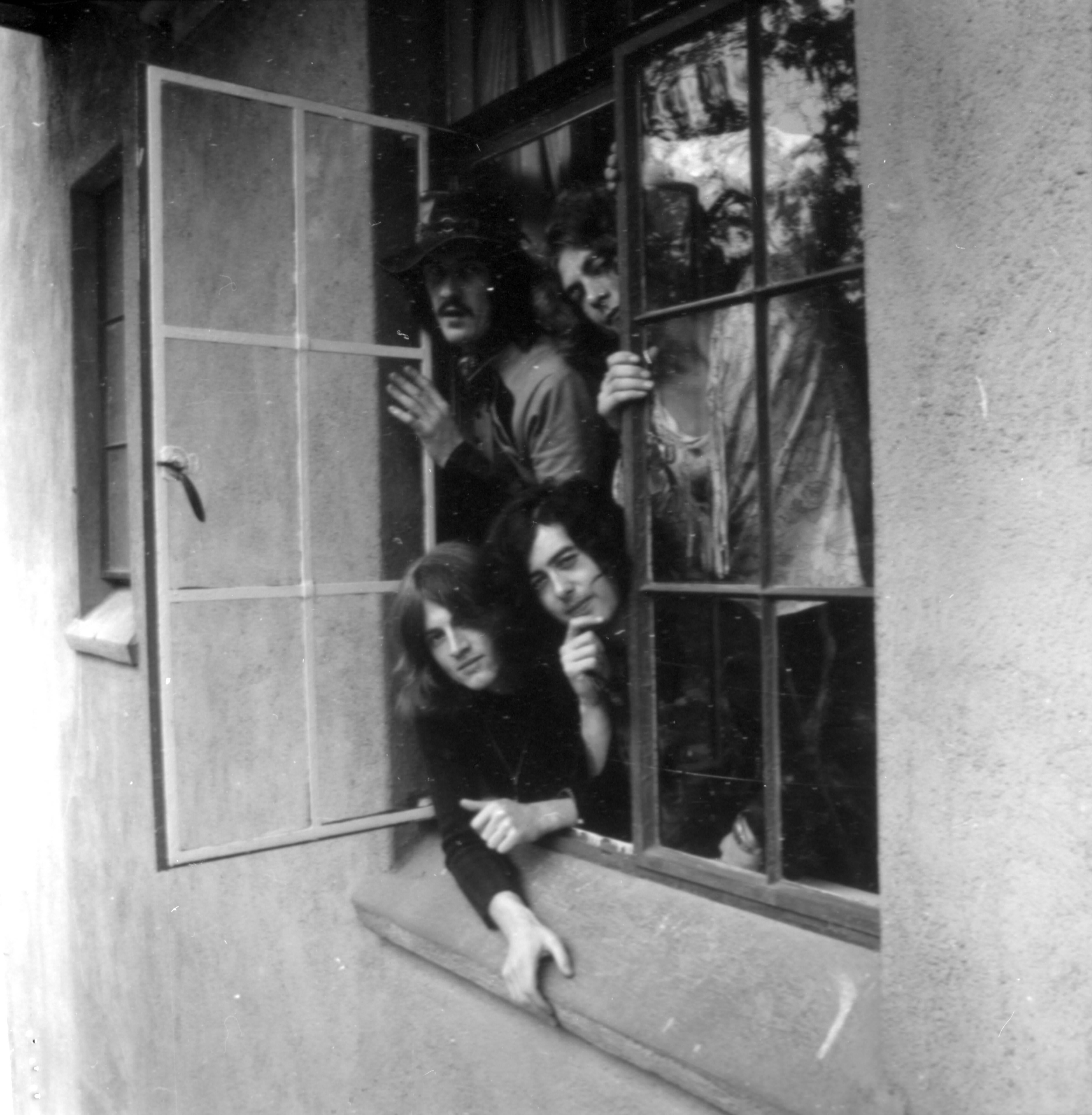 Jay Thompson Black and White Photograph - Led Zeppelin Hanging Out Fine Art Print