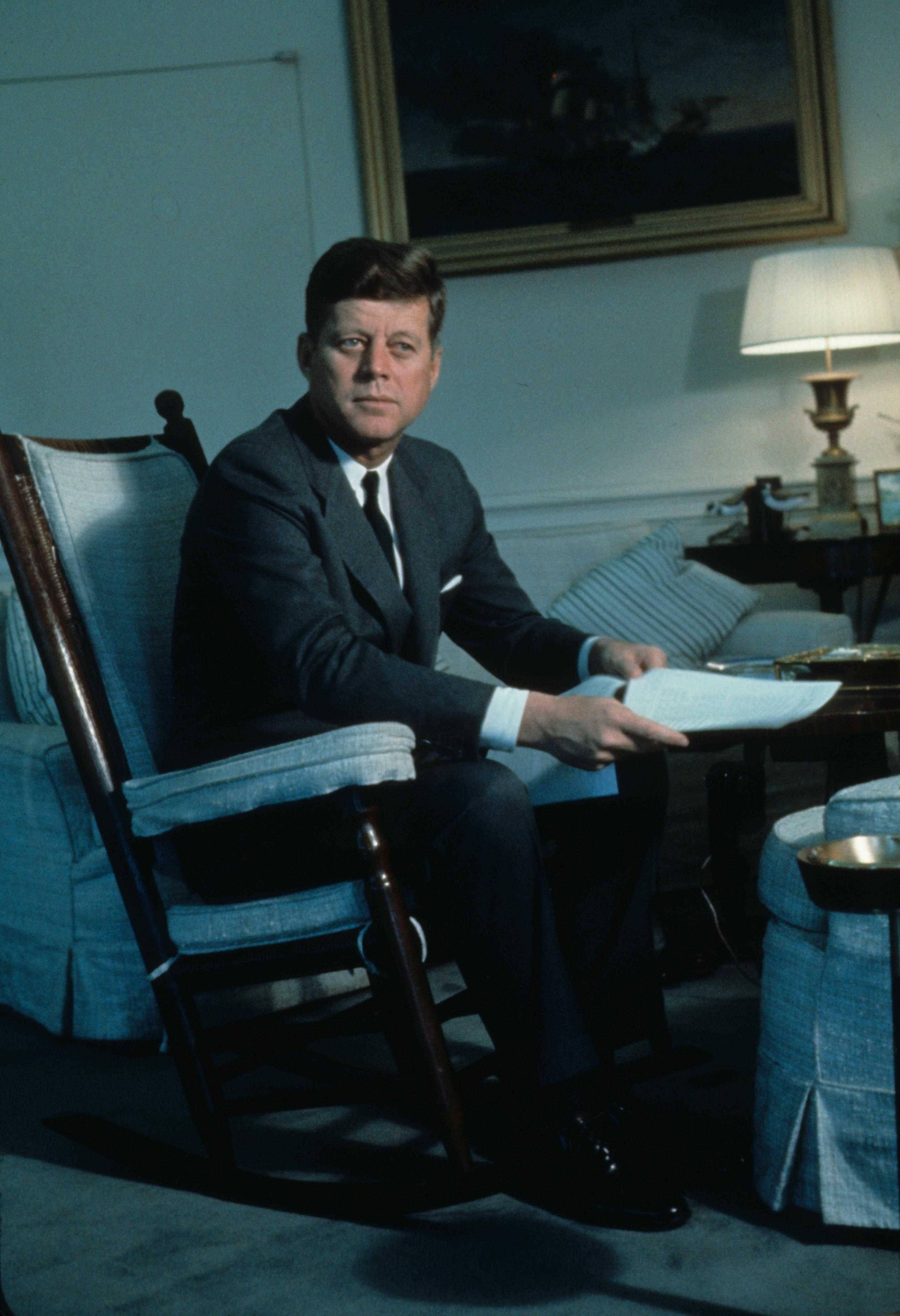 Unknown Color Photograph - President Kennedy in the White House Fine Art Print