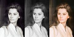 Sophia Loren Trip Tych