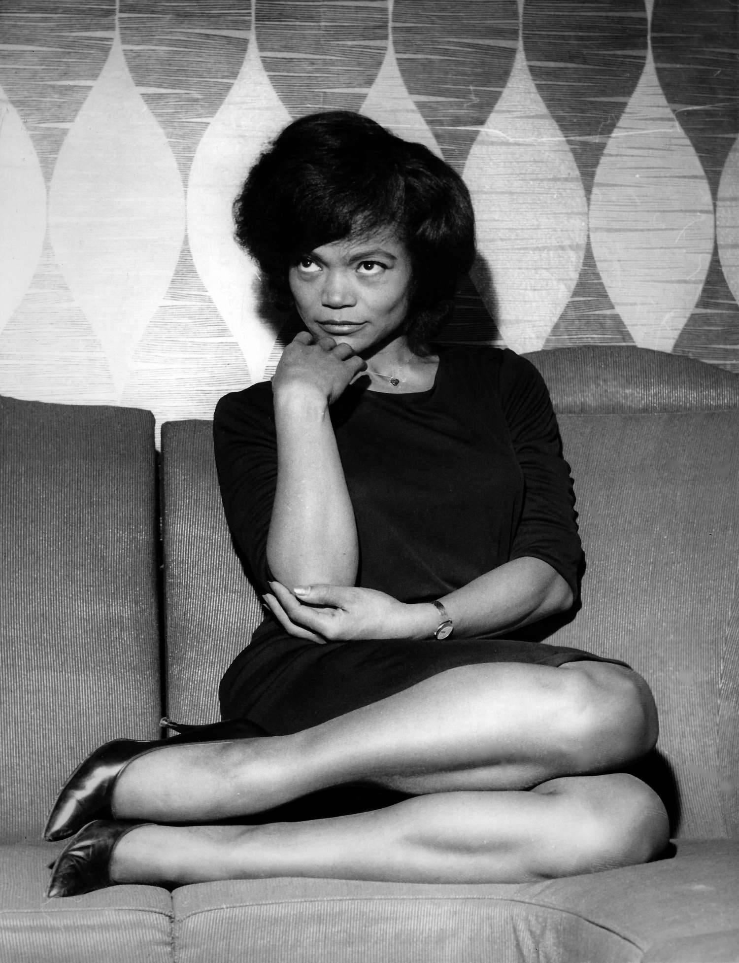 Unknown Black and White Photograph - Eartha Kitt Candid Fine Art Print