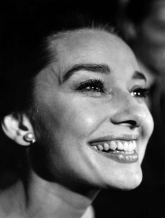 Retro Audrey Hepburn with a Beautiful Smile Fine Art Print