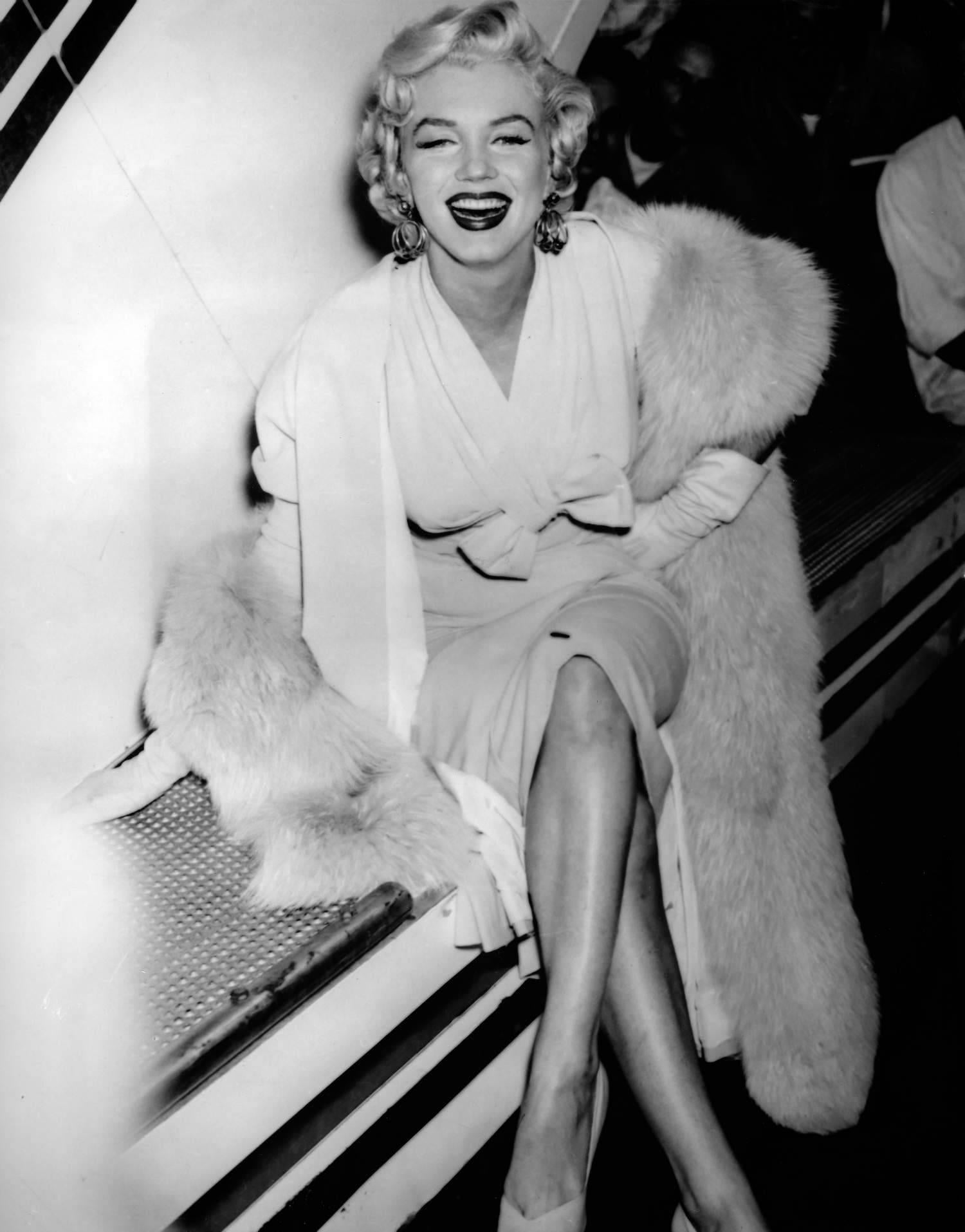 Unknown Black and White Photograph - Candid Marilyn Monroe Laughing Fine Art Print