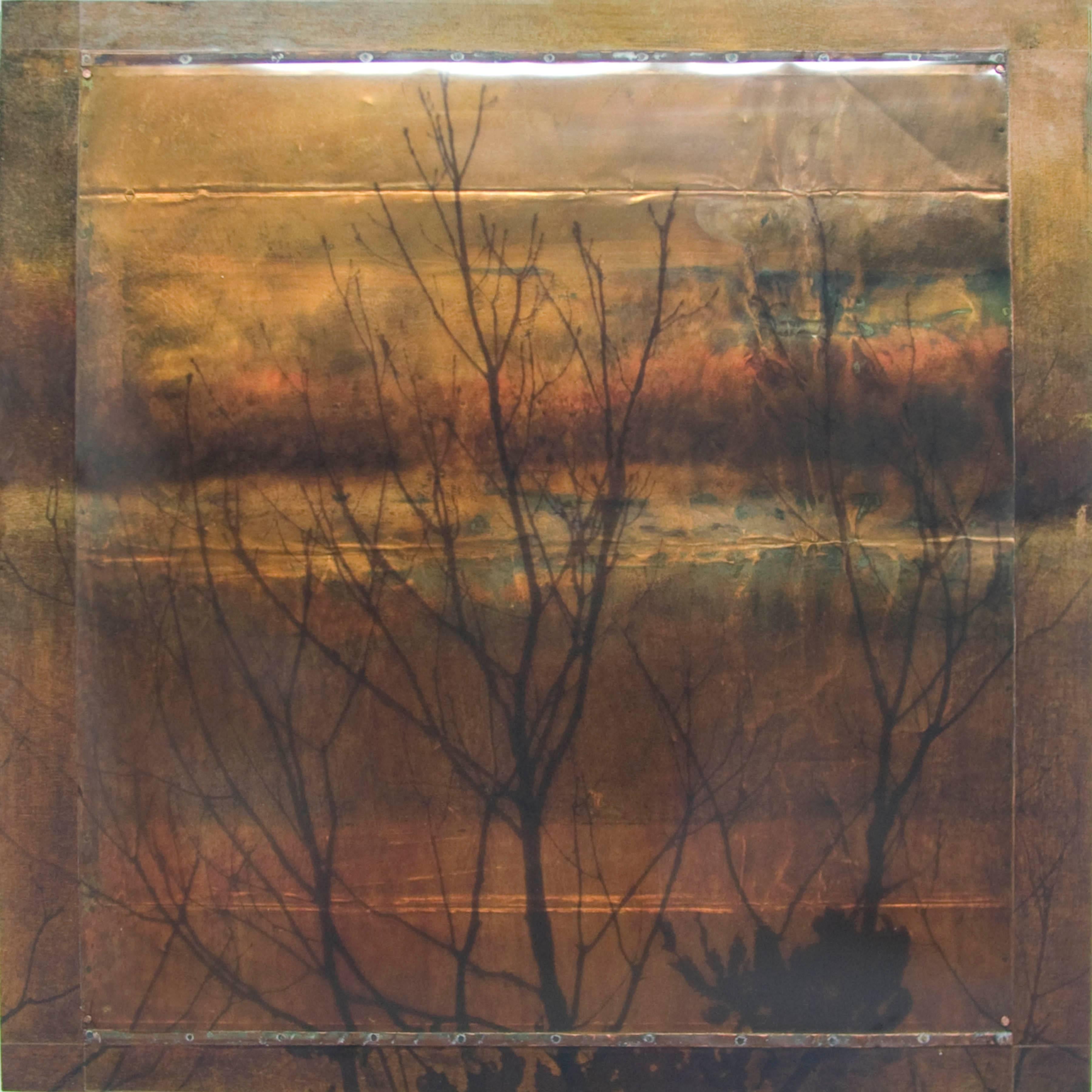 Bare Branches - Mixed Media Art by Dorothy Simpson Krause