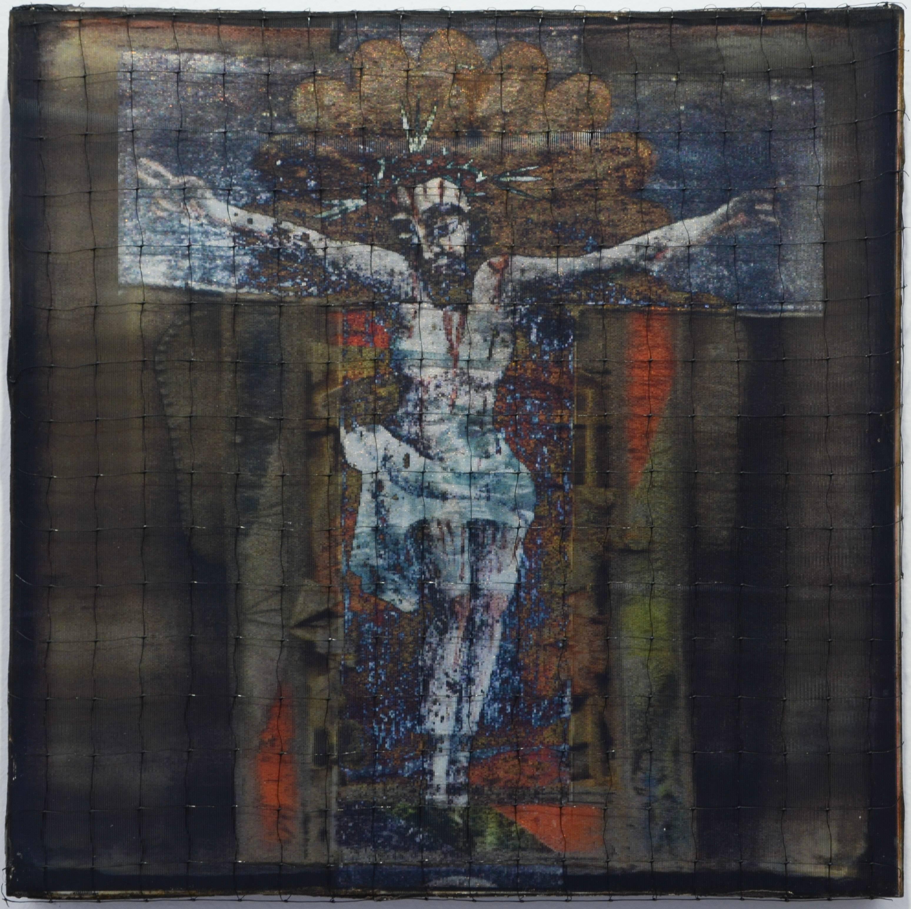 Bleeding Jesus - Mixed Media Art by Dorothy Simpson Krause