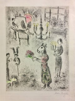 Marc Chagall, Plate 7 from Celui Qui Dit les Choses sans Rien Dire