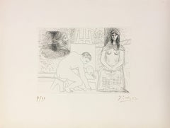 Pablo Picasso, "Peintre ramassant son Pinceau" from Le Chef- d’Œuvre Inconnu