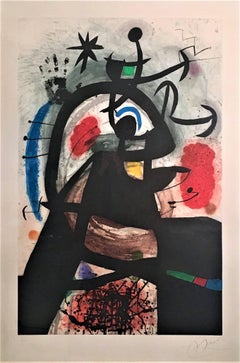 Joan Miró, "Le Permissionnaire", etching and aquatint