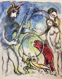 Marc Chagall, Plate 8 from In the Land of the Gods, lithograph