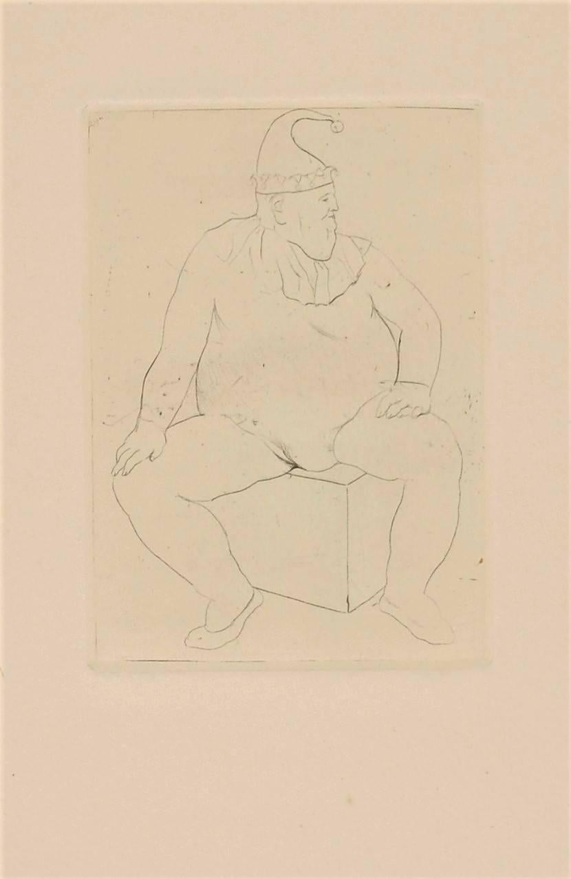 Figurative Print Pablo Picasso - Le Saltimbanque au Repos de La Suite des Saltimbanques
