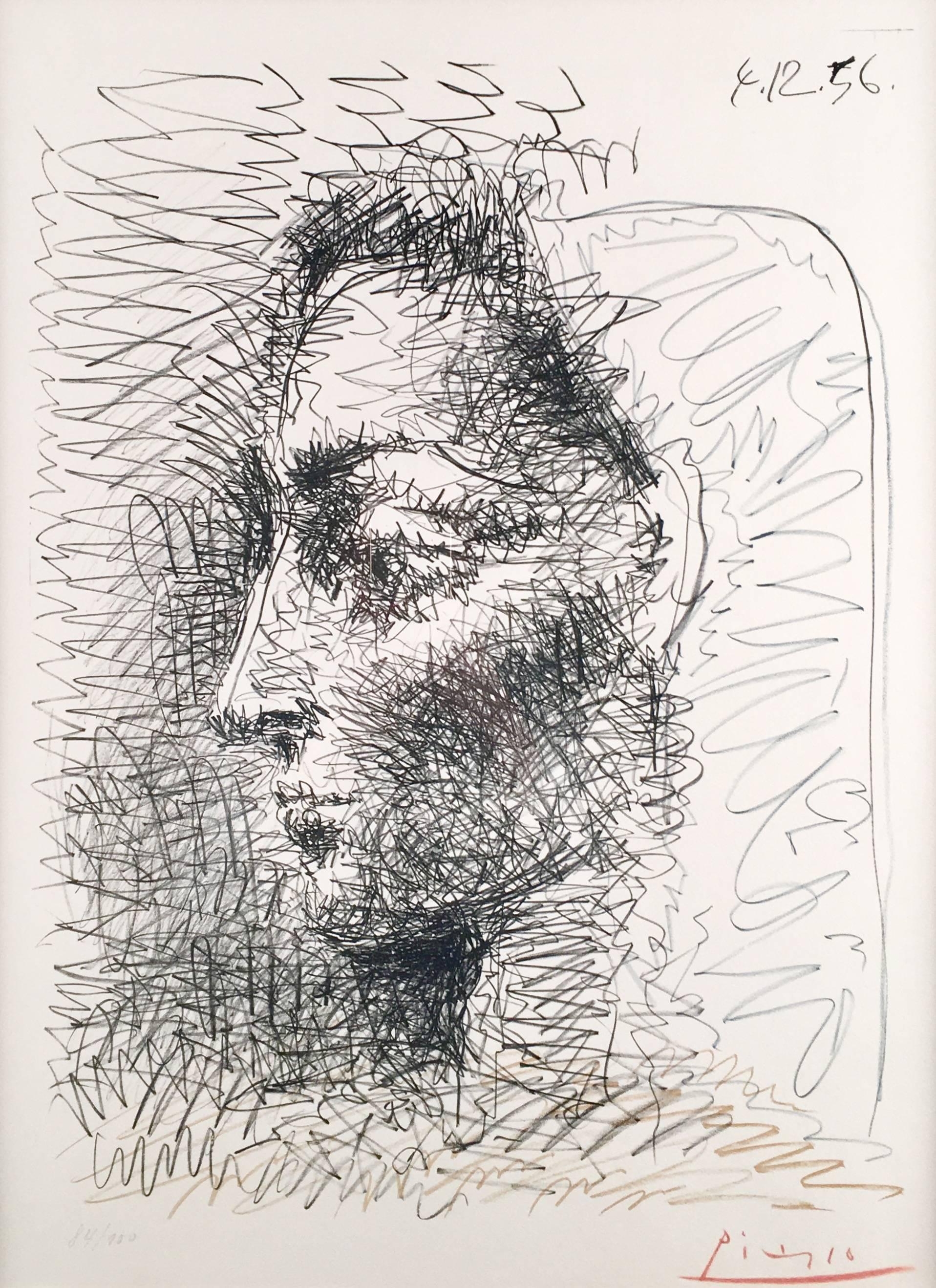 Pablo Picasso Portrait Print - Portrait de Jacqueline