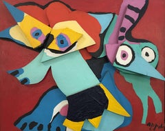 Jumping Fox with Green Virgin