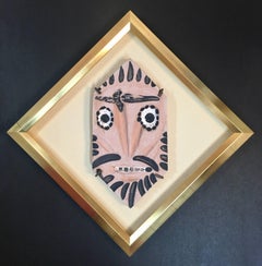 Pablo Picasso, "Lozenge with Mask", ceramic, clay