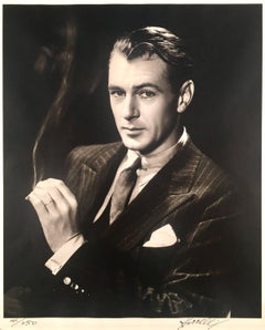 George Hurrell, "Gary Cooper", original photograph from original negative