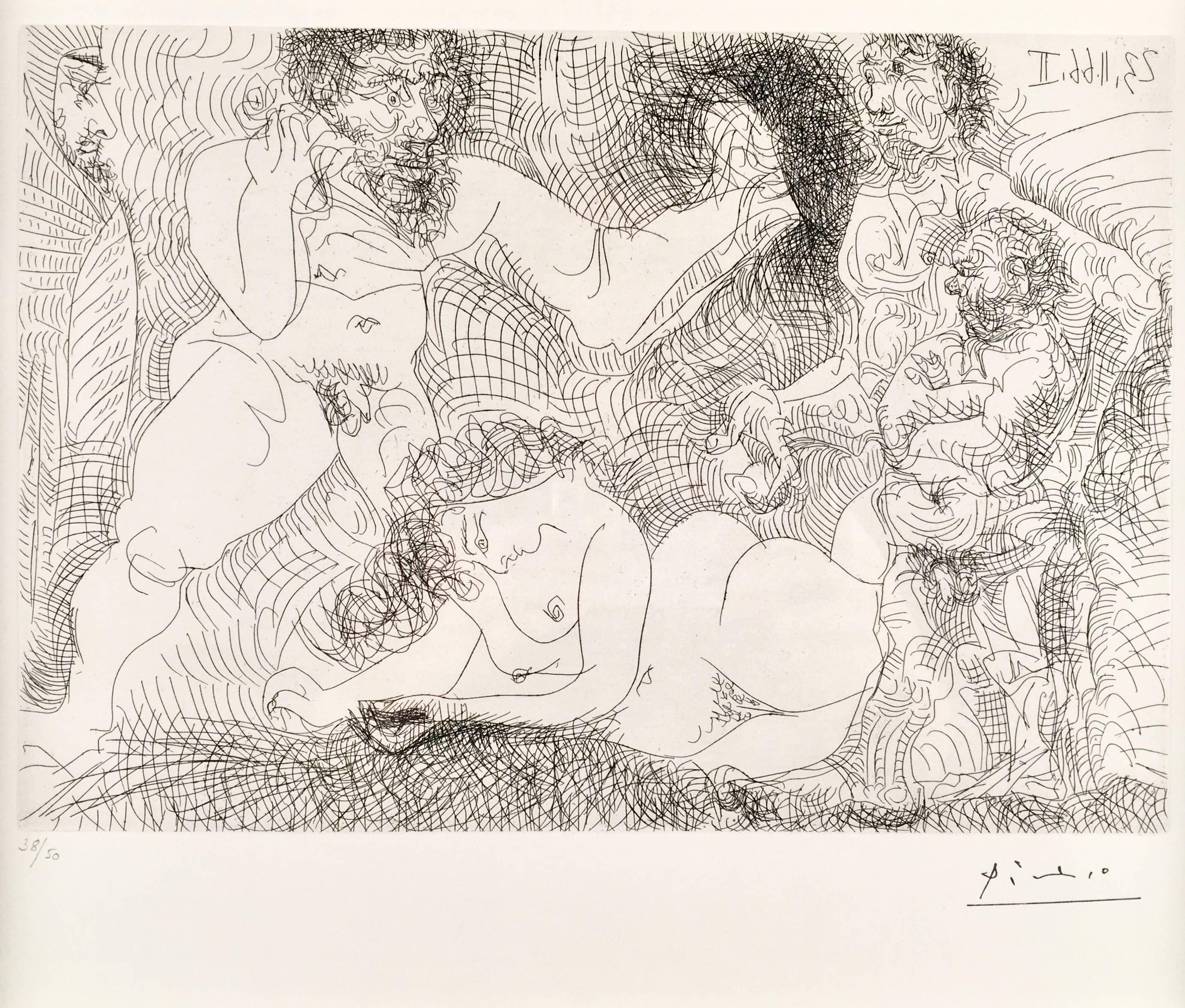 Pablo Picasso, Untitled from 23 novembre 1966 II, etching