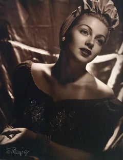 Laszlo Willinger, Lana Turner, original vintage photograph, hand signed 