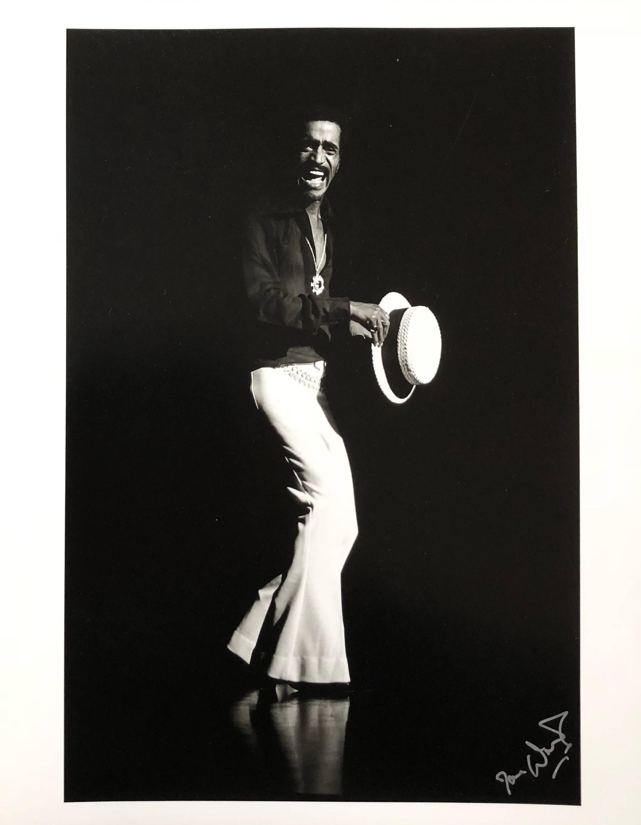 Joe Waldorf Portrait Photograph - Sammy Davis Jr., original photograph from the original negative, hand signed