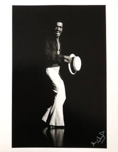 photographie originale de Sammy Davis Jr. tirée du négatif d'origine, signée à la main