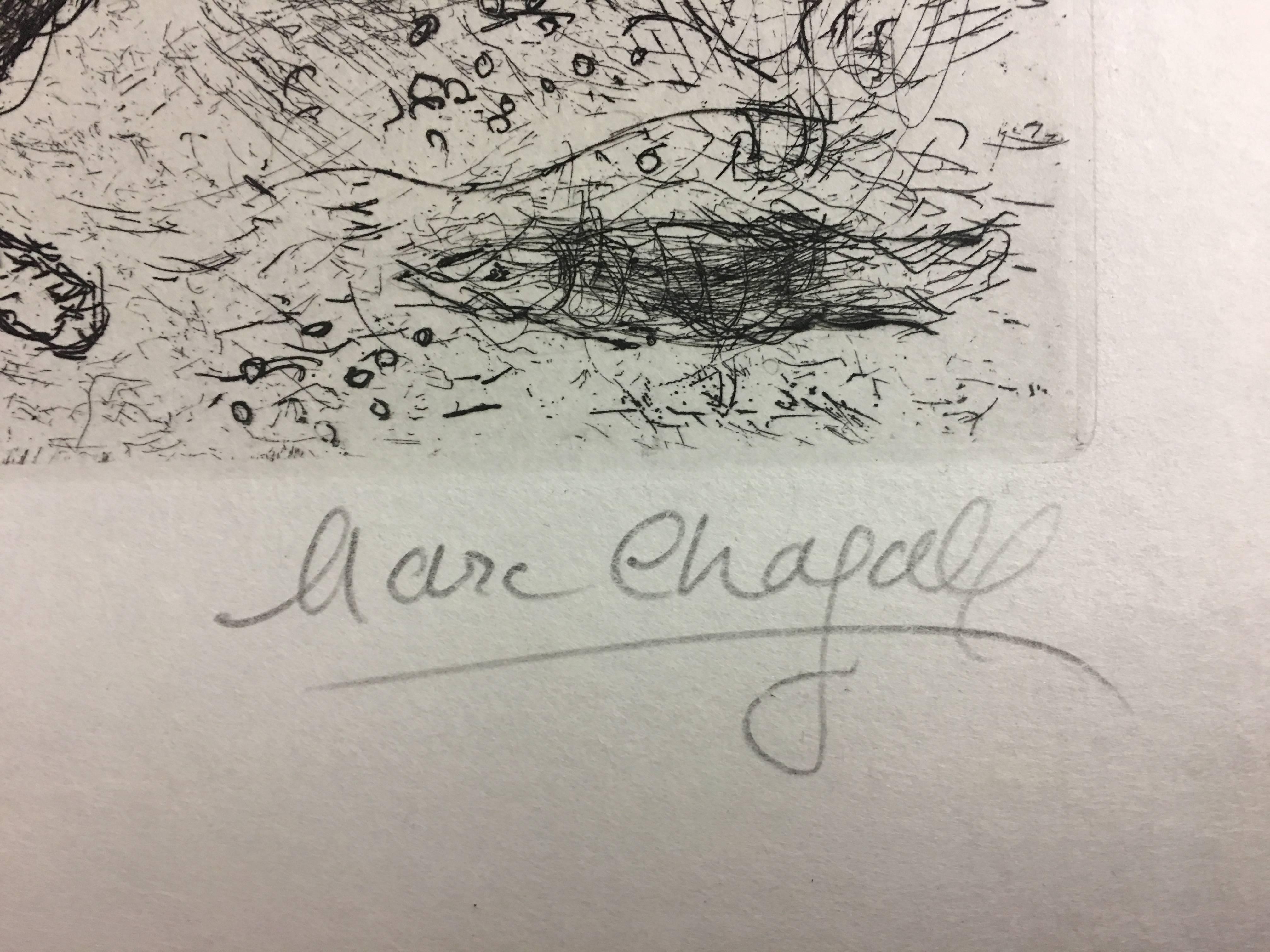 Marc Chagall, Plate 7 from Celui Qui Dit les Choses sans Rien Dire 2