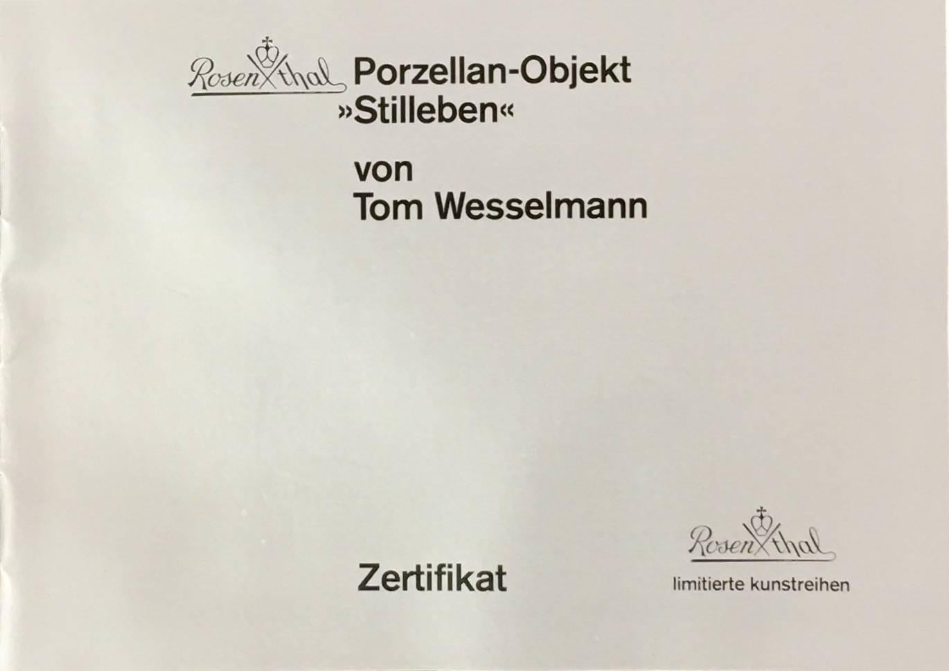 Tom Wesselmann, Still Life (Rosenthal Porcelain Object), 1988 For Sale 4