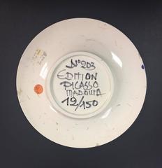 Pablo Picasso, "Face Plate No. 203", ceramic