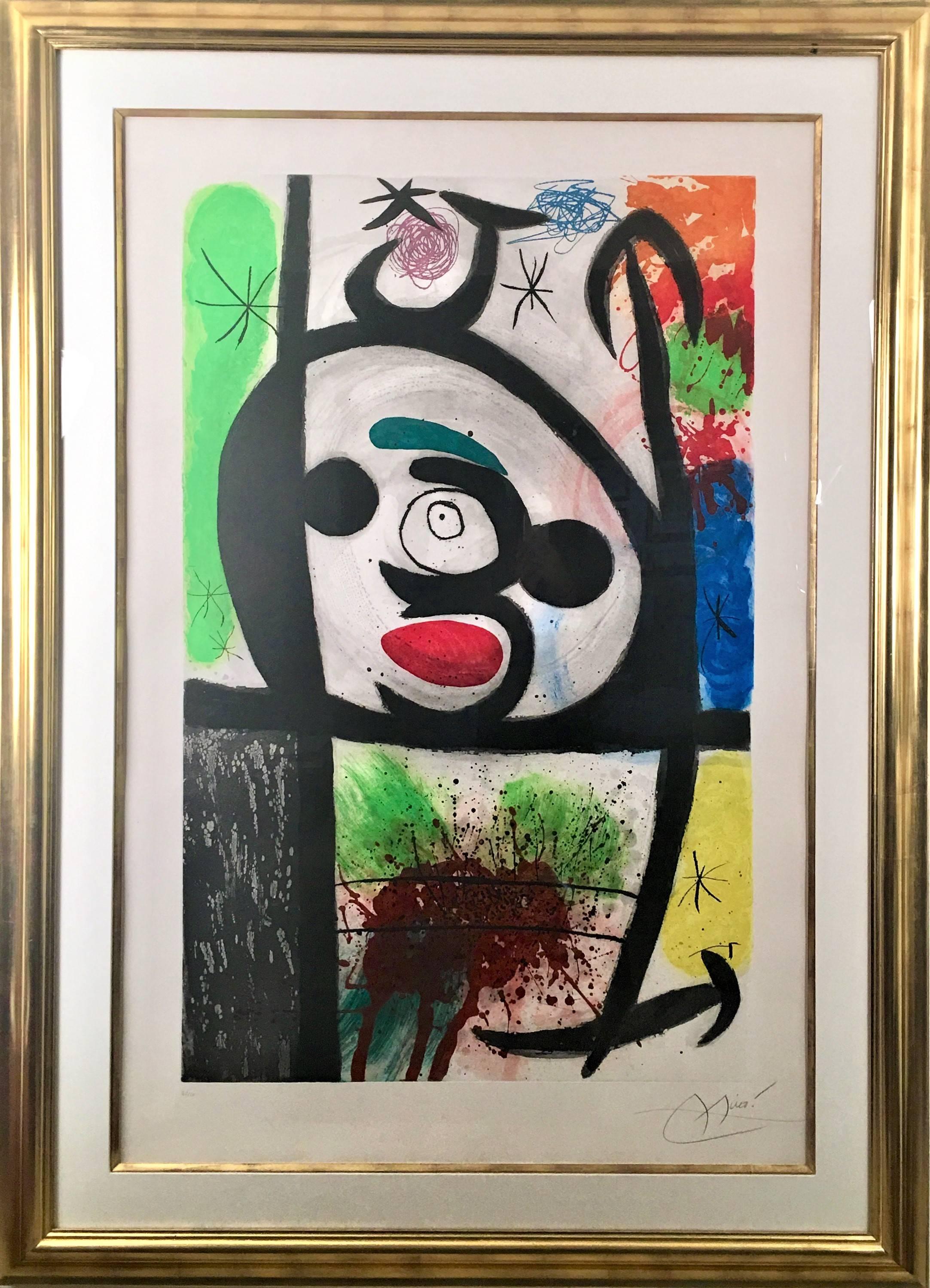 Joan Miro, La Femme Toupie, etching - Print by Joan Miró